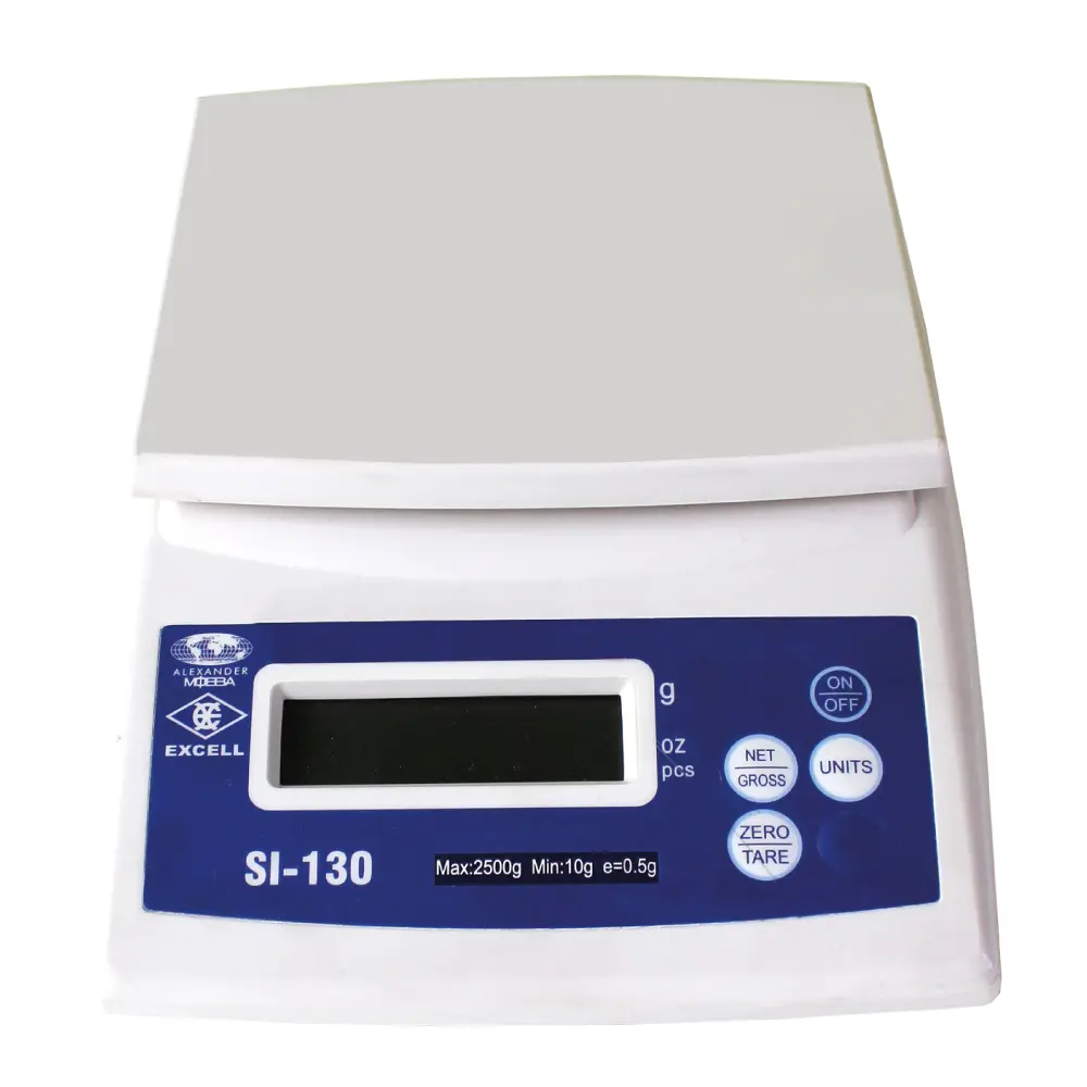 Balanza Gramera y Porcionadora Excell SI-130 de 2500 Gramos